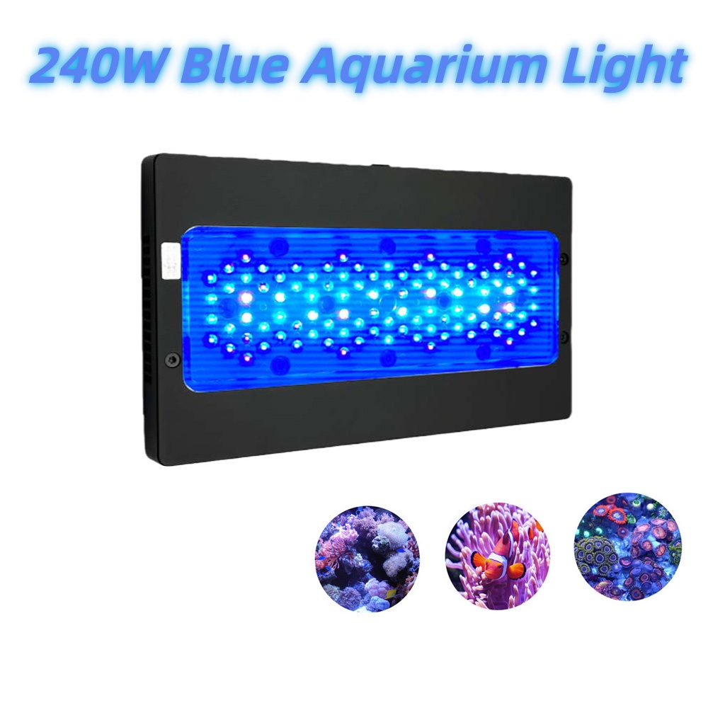 Aquarium Blue Marine Reef - ไฟ LED สำหรับตู้ปลาทะเลแบบโปรแกรมได้ 240W ฟูลสเปกตรัม รุ่น