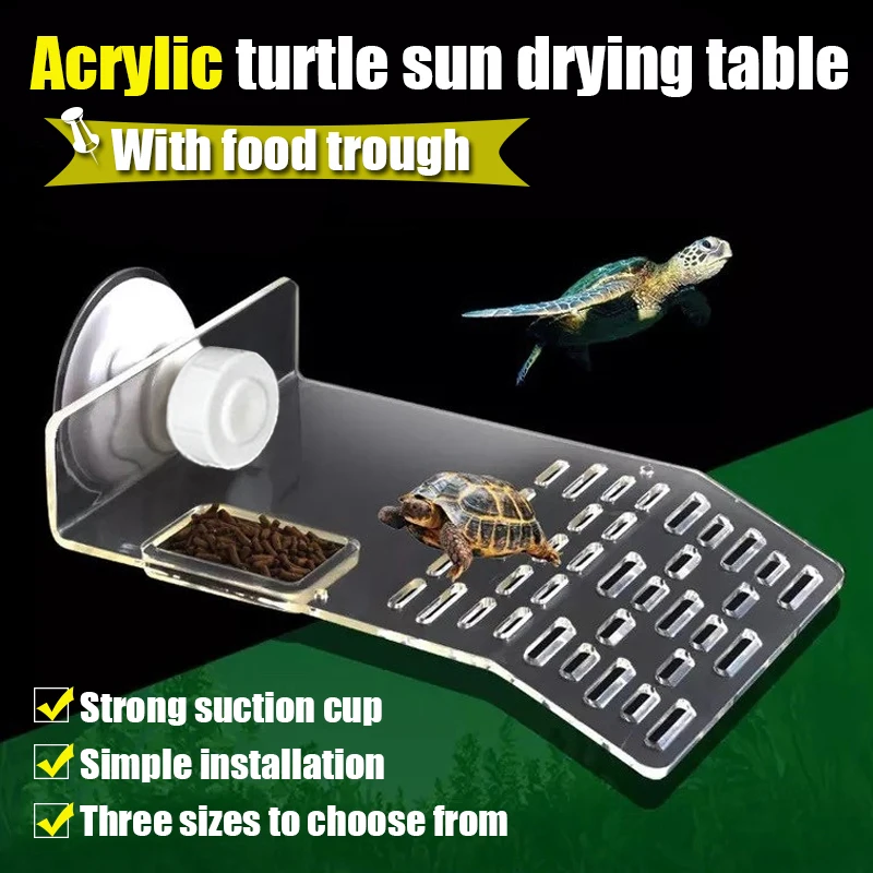 Marine Aquarium Aquascape - 1PC S/M/L ขนาดเต่าแพลตฟอร์มลอยตกแต่ง Terraces Ramp สัตว์เลื้อยคลานพักผ่อน