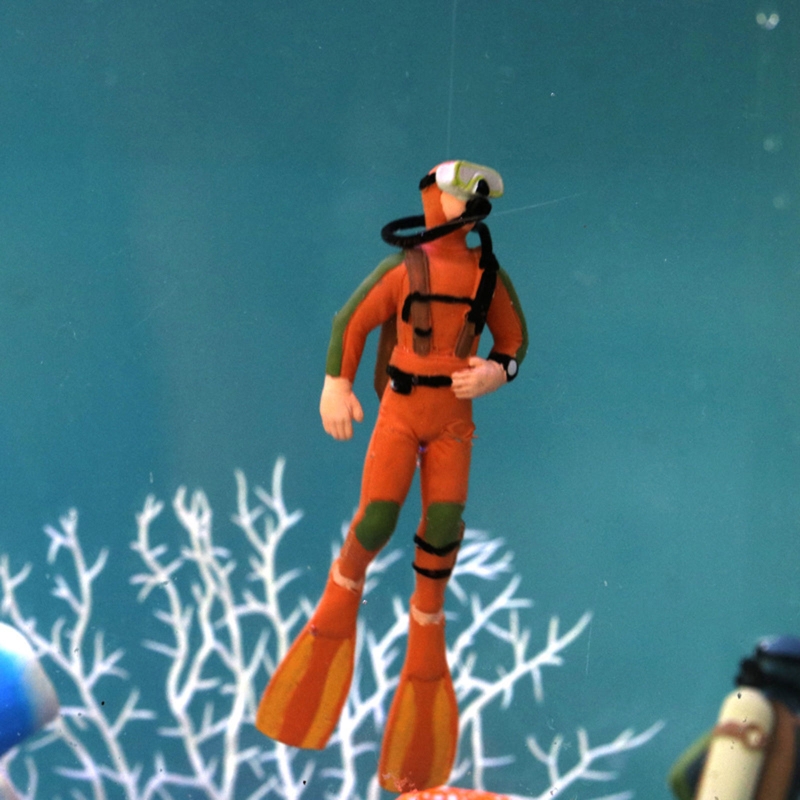 Aquarium DIVER ตกแต่งลอยเรซิ่น - Marine Aquarium Aquascape บทวิจารณ์และราคา