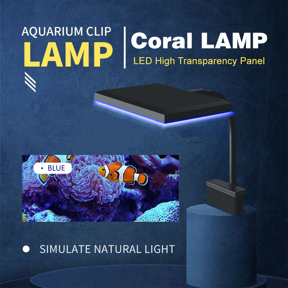 ไฟ LED สำหรับตู้ปลาแบบหนีบ รุ่ - Aquarium Blue Marine Reef บทวิจารณ์และราคา