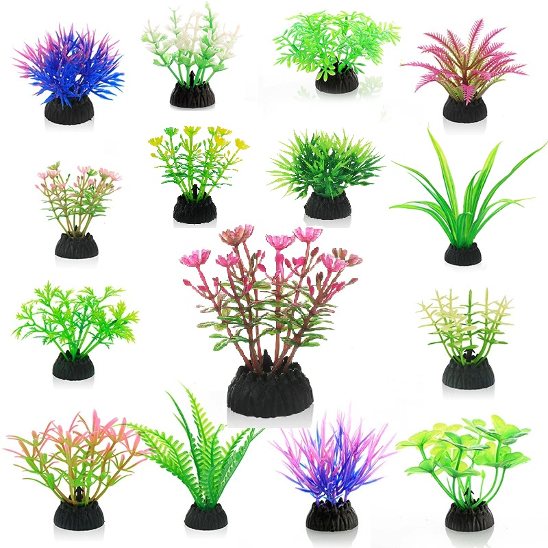 จําลองพืชประดิษฐ์ PVC ใต้น้ําว - Marine Aquarium Aquascape บทวิจารณ์และราคา